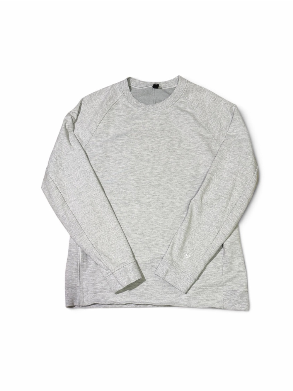 Lululemon Men's City Sweat Crew Sweatshirt Heathered Light Grey Size L
